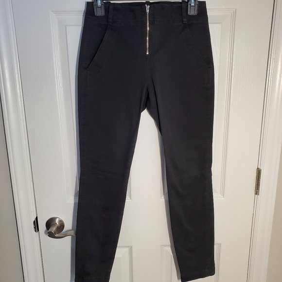 a.l.c. Skinny Zip Up and Zip Leg Black Pants - Picture 2 of 8